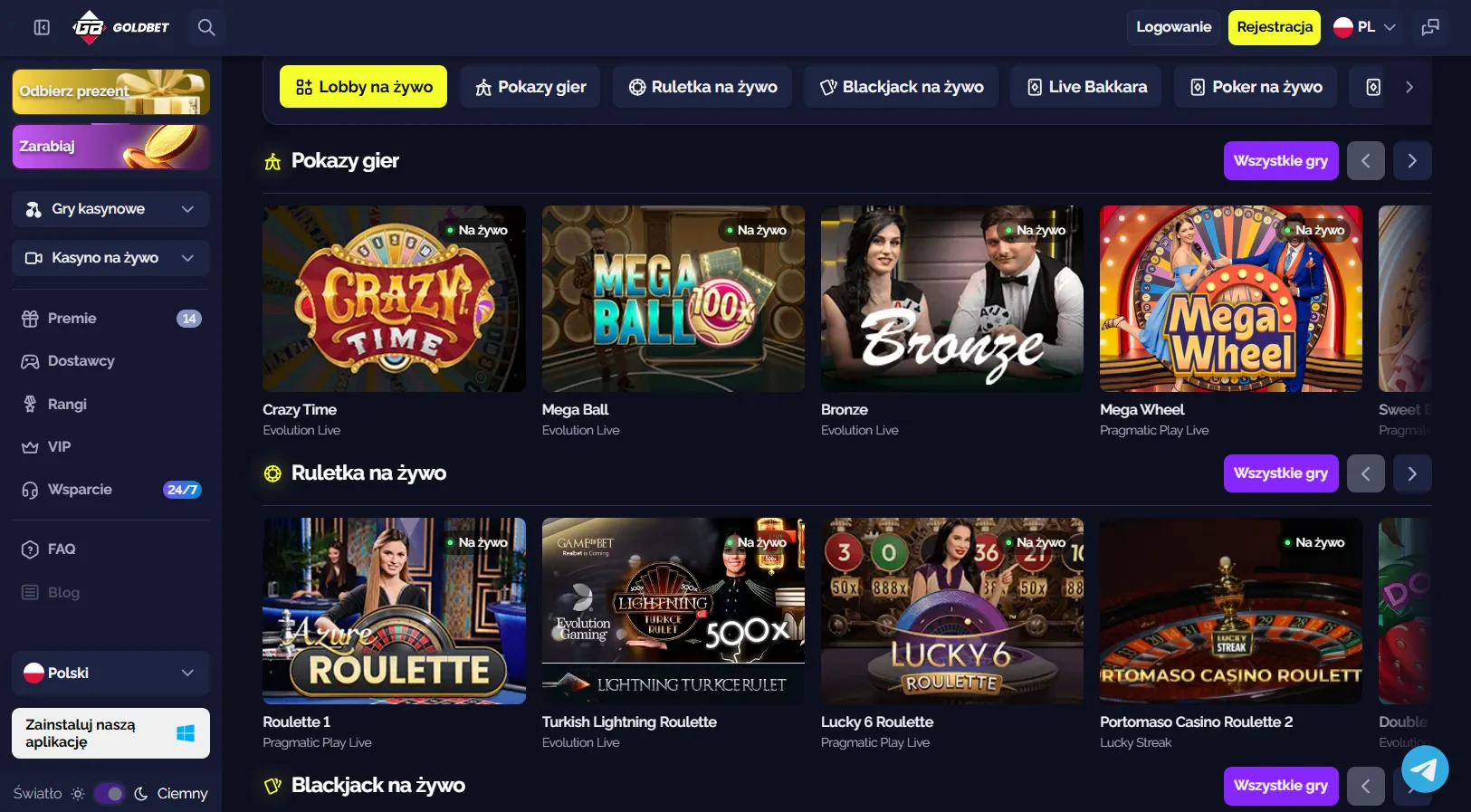 Goldbet kasyno aplikacja na iPhone'a: skrót zamiast App Store — Goldbet Casino aplikacja